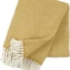 Klippan - Plaid - Deken - Samba - 100% Lamswol - Geel-wit - 200 X 130 Cm - Wasbaar - Duurzaam Geproduceerd - -Klippan 1012x1200