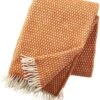 Klippan Wollen Plaid- Lamswol - Knut - Oranje - 130x200cm -Klippan 1015x1200