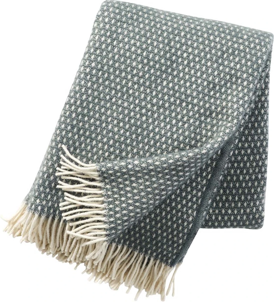 Klippan Knut - Balsem Green - 100% Eco Wol - 130cm X 200cm 3 Klippan Knut - Balsem Green - 100% Eco Wol - 130cm X 200cm