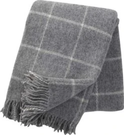 Klippan - Vinga - Light Grey - 100% Wol - Licht Grijs - 130cm X 200cm