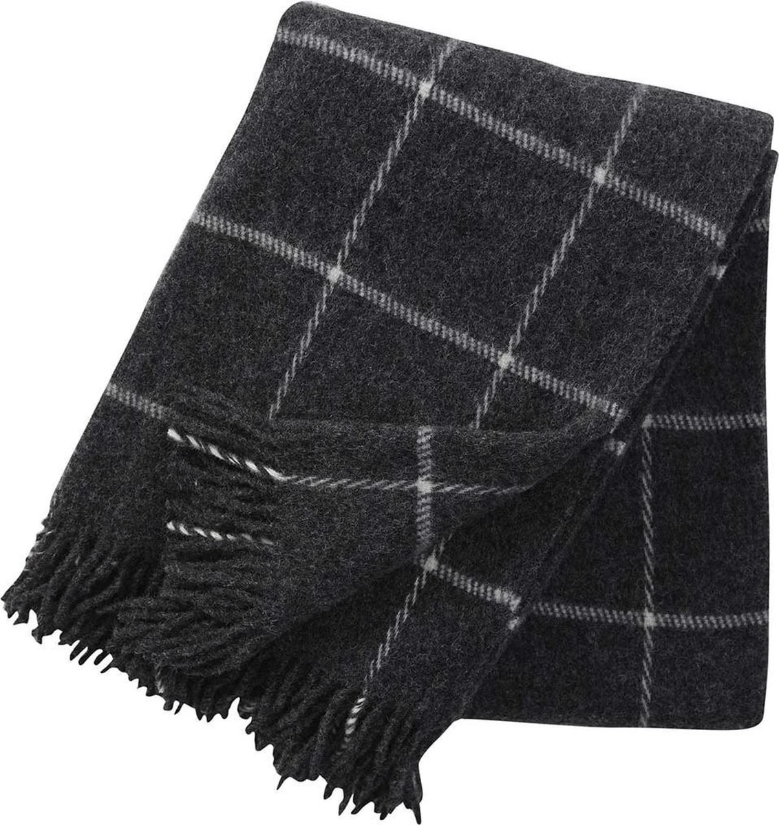 Klippan - Vinga - Grijs - Antraciet - Plaid - 100% Wol - 130x200 Cm 3 Klippan - Vinga - Grijs - Antraciet - Plaid - 100% Wol - 130x200 Cm
