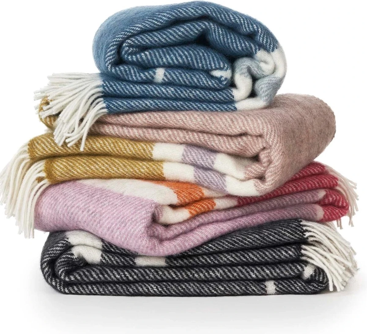 Klippan - Plaid - Summit - Sea - Blauw - Deken 4 Klippan - Plaid - Summit - Sea - Blauw - Deken - Afbeelding 2