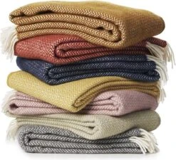 Klippan - Chevron - Wollen Plaid - Green - Zachtgroen - 130cm X 200 Cm - Wasbaar -Klippan 1200x1094 2