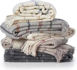 Klippan Yllefabrik Klippan Wollen Plaid- Tartan Beige- Geruit Plaid - 130x200cm -Klippan 1200x1094 4