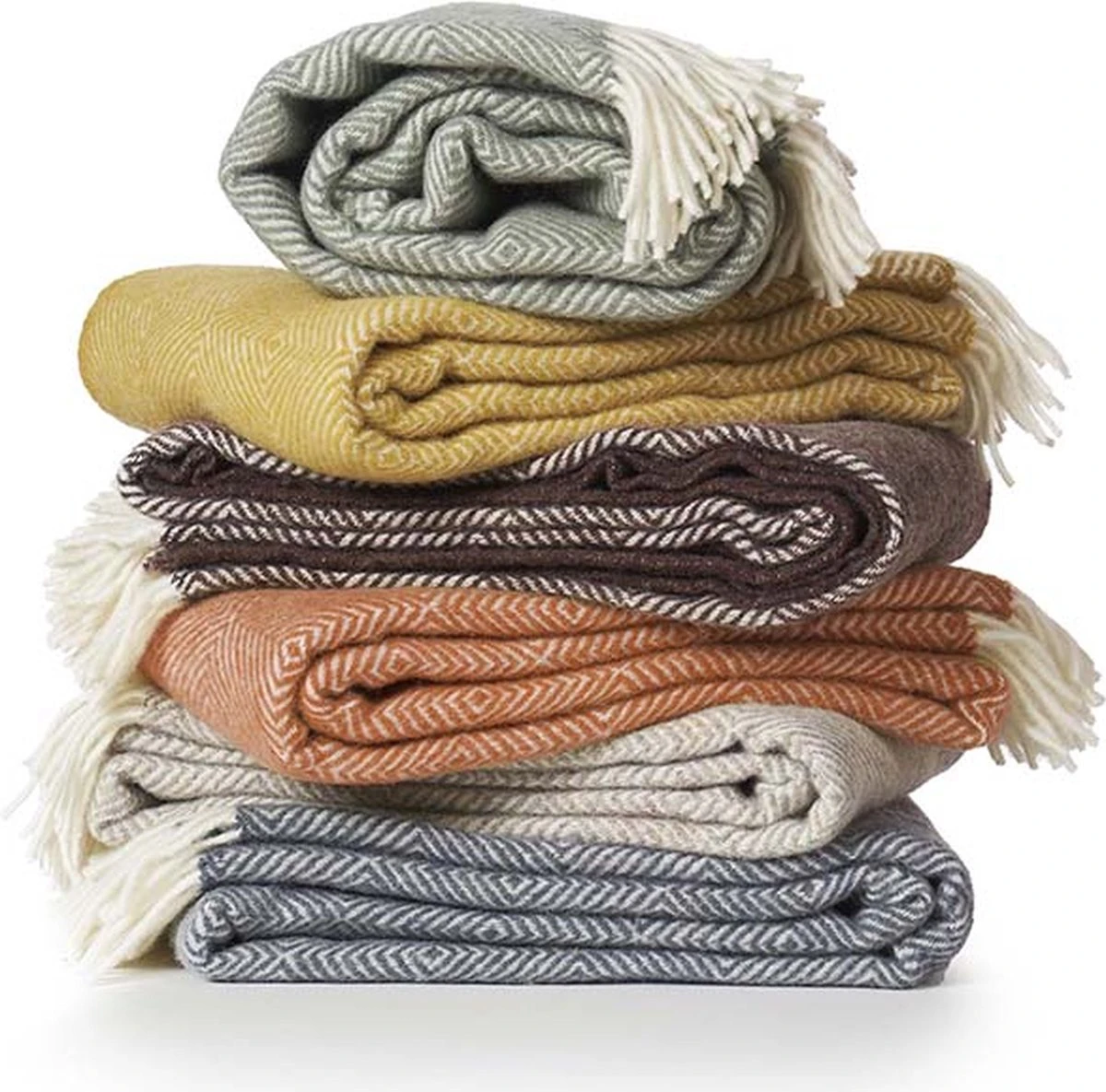 Klippan Wollen Plaid - Gooseye - Grey - 130x200cm 5 Klippan Wollen Plaid - Gooseye - Grey - 130x200cm - Afbeelding 3