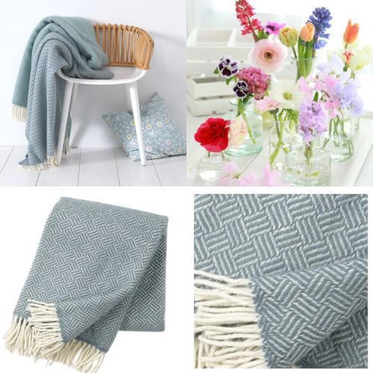 Klippan - Plaid - Deken - Samba - Loodgrijs - 200cm X130cm - 100% Wol - Wasbaar En Duurzaam Geproduceerd. 6 Klippan - Plaid - Deken - Samba - Loodgrijs - 200cm X130cm - 100% Wol - Wasbaar En Duurzaam Geproduceerd. - Afbeelding 4