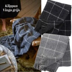 Klippan - Vinga - Light Grey - 100% Wol - Licht Grijs - 130cm X 200cm -Klippan 1200x1200 20