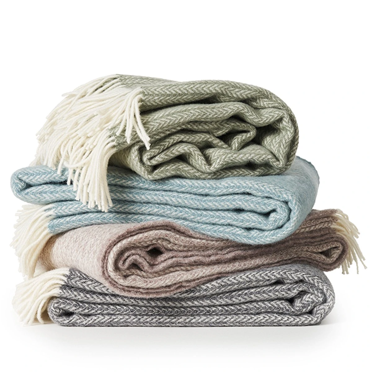 Klippan - Plaid Eco Wol Otis Grijs-wit. Afmetingen 200x130 Cm 4 Klippan - Plaid Eco Wol Otis Grijs-wit. Afmetingen 200x130 Cm - Afbeelding 2