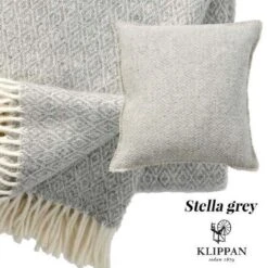 Klippan Stella - Plaid - 100% Wol -light Grey - Grijs- 130x200 Cm -Klippan 1200x1200 5