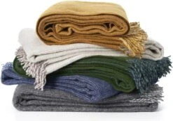 Klippan Yllefabrik Klippan - Plaid - Deken - Shimmer - 100% Wol - Grey - Grijs 130cm X 200cm -Klippan 1200x843