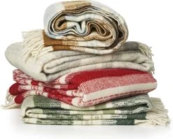 Klippan Yllefabrik Klippan Wollen Plaid - Freja Rood- 130x200cm -Klippan 1200x967