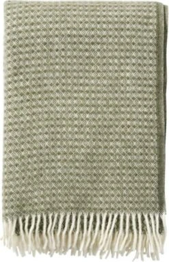 Plaid - Wol-Klippan-Deken - Diamonds - Groen