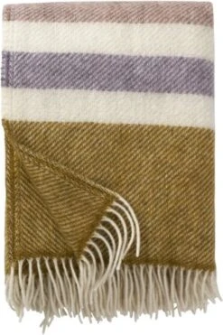 Klippan - Plaid - Gotland Stripe - Wol - Pastel - Deken
