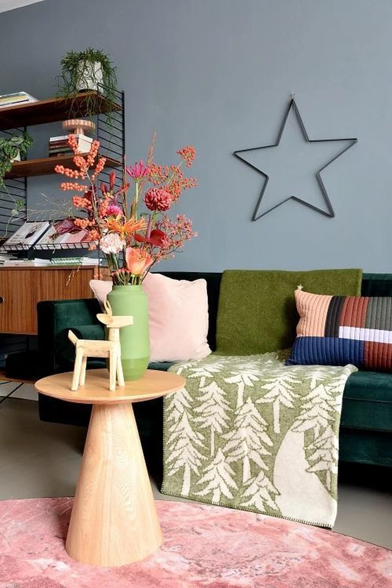 Wollen Deken House In The Forest Groen - Klippan 130x180cm 5 Wollen Deken House In The Forest Groen - Klippan 130x180cm - Afbeelding 3