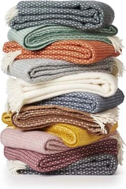 Klippan Yllefabrik Klippan Wollen Plaid Knut Natural White 130x200 Cm -Klippan 801x1200 2