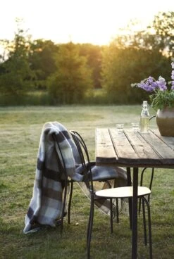 Klippan Yllefabrik Klippan - Plaid - Deken - Gotland Multi Grey - 100% Wol - Schapenwol -Klippan 805x1200