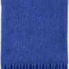 Klippan Yllefabrik Klippan- Gotland- Woondeken - Plaid - Lamswol En Gotland Wol - 130cm X 200cm - Blue- Blauw-