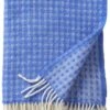 Klippan Yllefabrik Klippan Wollen Plaid - Warme Deken- Bright Blue - Blauw-130x200cm -Klippan 853x1200