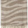 Klippan Yllefabrik Klippan - Savannah - Nougat - Woonplaid - 100% Wollen Plaid - Bruin Zand - -Klippan 880x1200