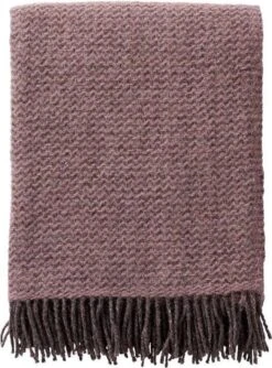 Klippan Wave - Plaid - 50% Recycled Wol 50% Lamswol - Rose Cloud - Roze - Wol