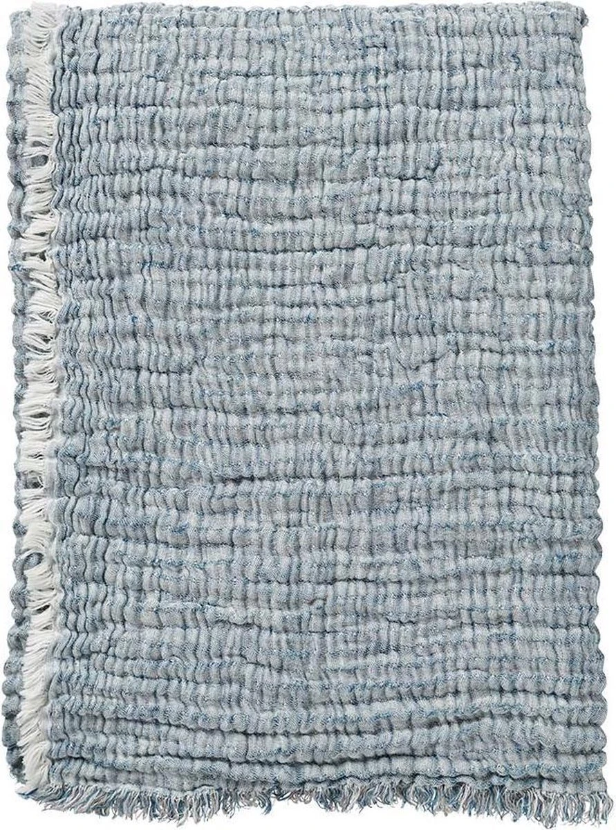 KLIPPAN - DUO - Katoenen Plaid - Blauw - 130x170 3 KLIPPAN - DUO - Katoenen Plaid - Blauw - 130x170