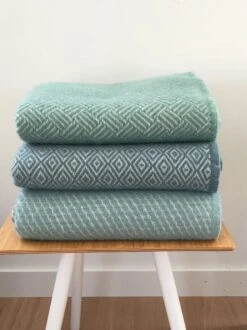 Klippan Plaid Wol-Velvet Duck Egg Blue- 130x200cm -Klippan 899x1200 3