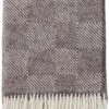 Klippan Receycled Wollen Plaid Gooseye Brown- 130x200cm Bruin -Klippan 912x1200