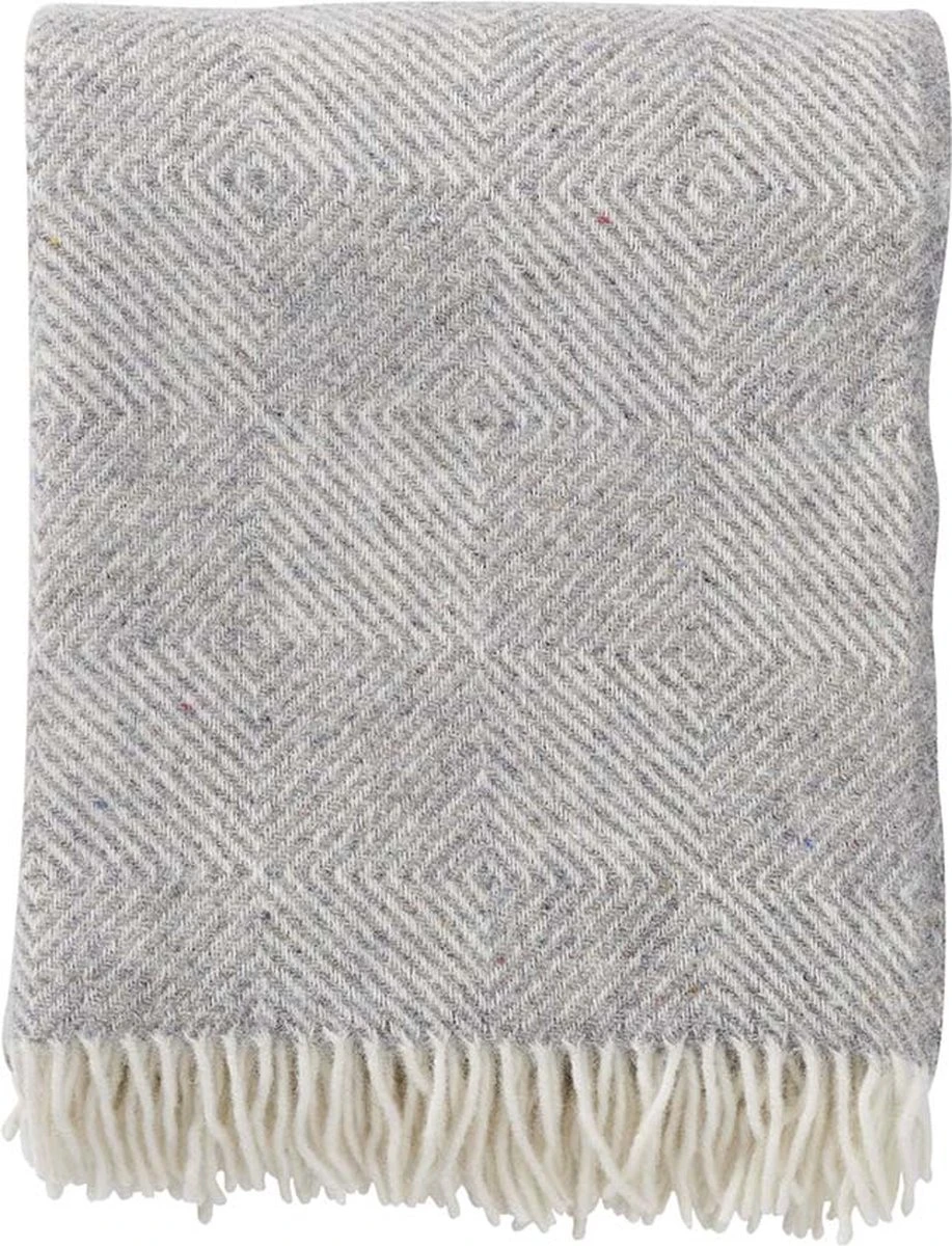 Klippan Wollen Plaid - Gooseye - Grey - 130x200cm 3 Klippan Wollen Plaid - Gooseye - Grey - 130x200cm