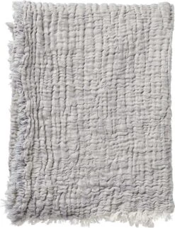 KLIPPAN - DUO - Katoenen Plaid - Grijs - 130x170