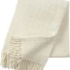 Klippan - Twist - Plaid - Deken - Wollen Plaid - Natural White - Ecru - 130x200cm - Lamswol - Wasbaar