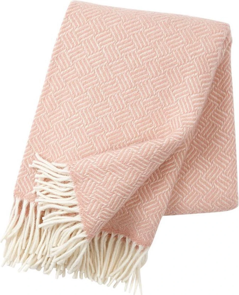 Plaid Lamswol Samba Roze 200x130cm 3 Plaid Lamswol Samba Roze 200x130cm