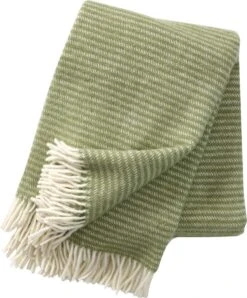 Klippan 100% Lamswollen Deken - Ralph - 130x200cm - Linoleum Groen