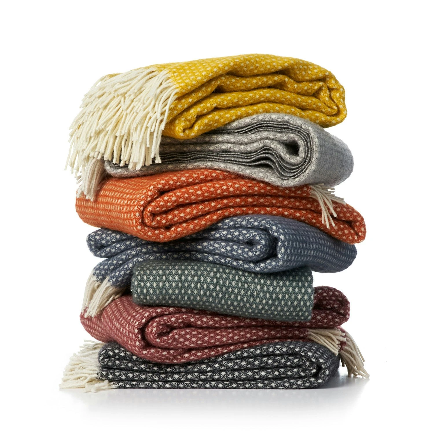 Klippan Yllefabrik Knut Plaid 130 X 200 Cm, Smokey Blue 4 Klippan Yllefabrik Knut Plaid 130 X 200 Cm, Smokey Blue - Afbeelding 2