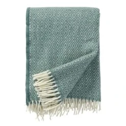 Klippan Yllefabrik Stella Plaid 130x200cm, Green