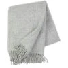 Klippan Yllefabrik Twist Wollen Deken 130x200 Cm, Lichtgrijs -Klippan klippan yllefabrik twist plaid 130x200 cm 2
