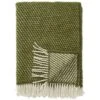 Klippan Yllefabrik Velvet Throw 130x200 Cm, Avocado